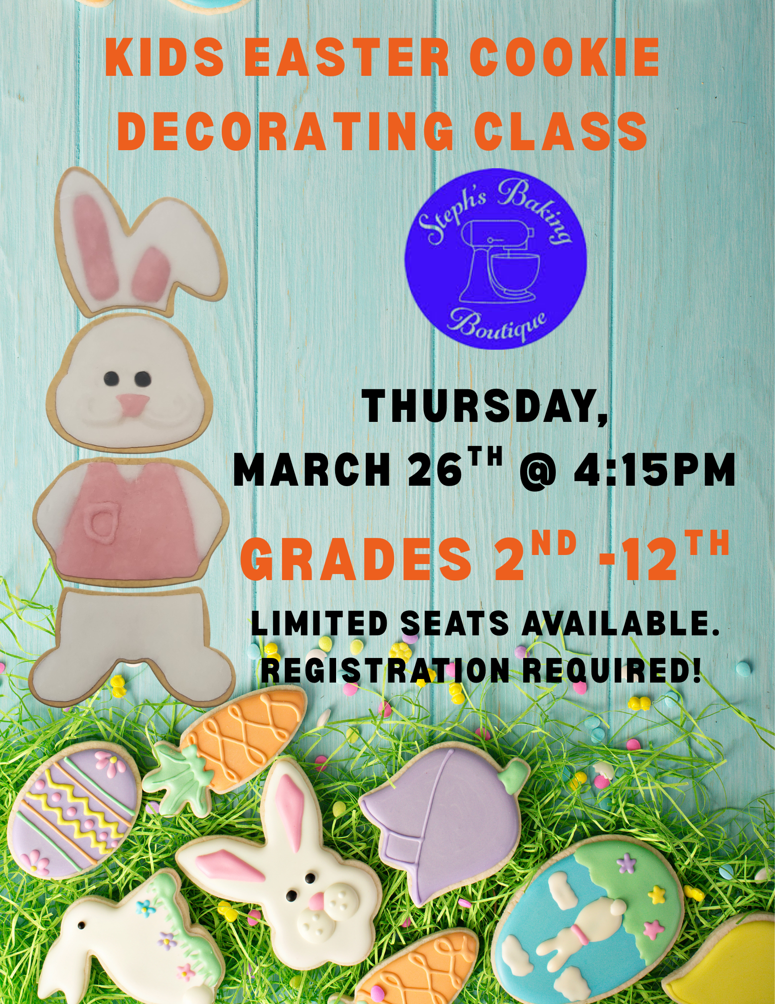 Kids Easter Cookie Decorating Class