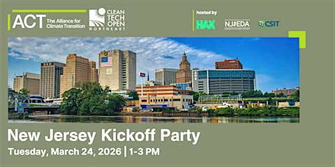 2026 Cleantech Open Northeast New Jersey Kickoff Party