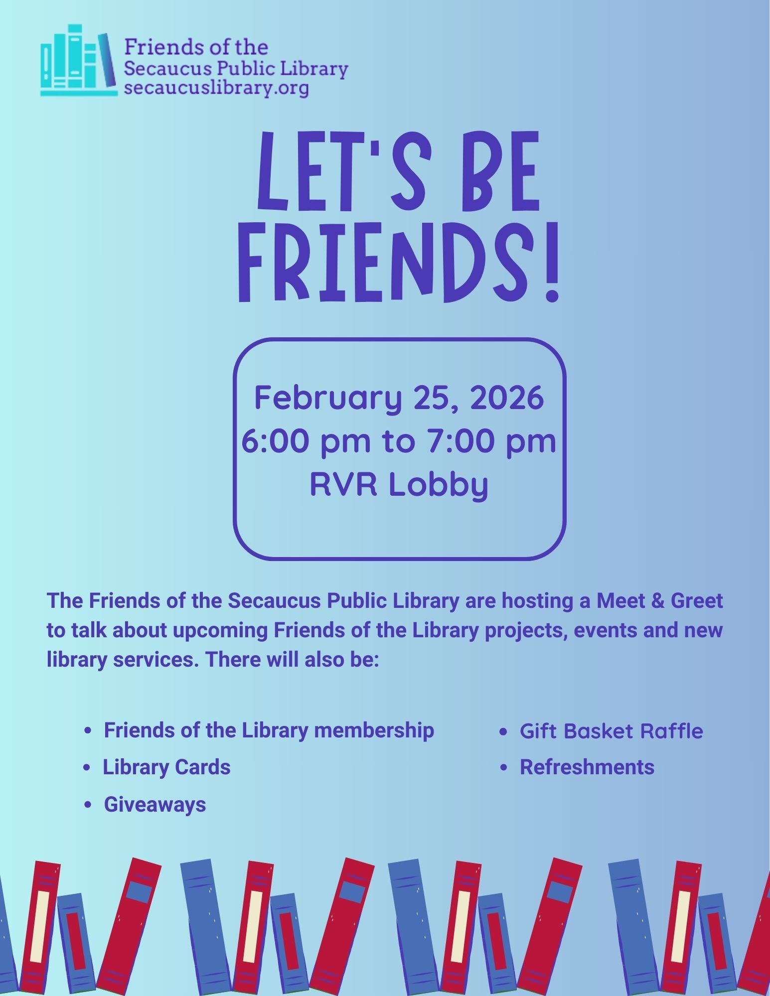 Friends membership drive at the RVR