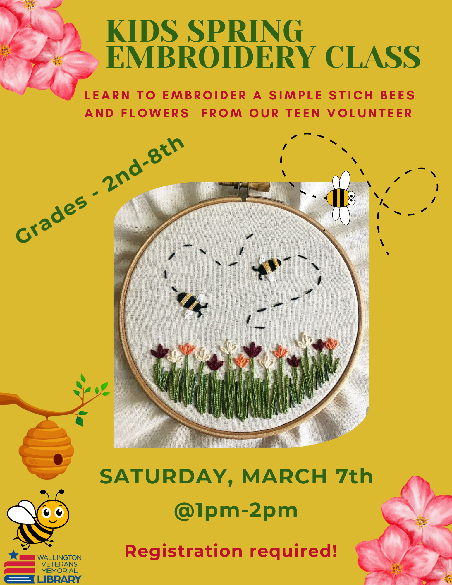 KIDS SPRING EMBROIDERY CLASS