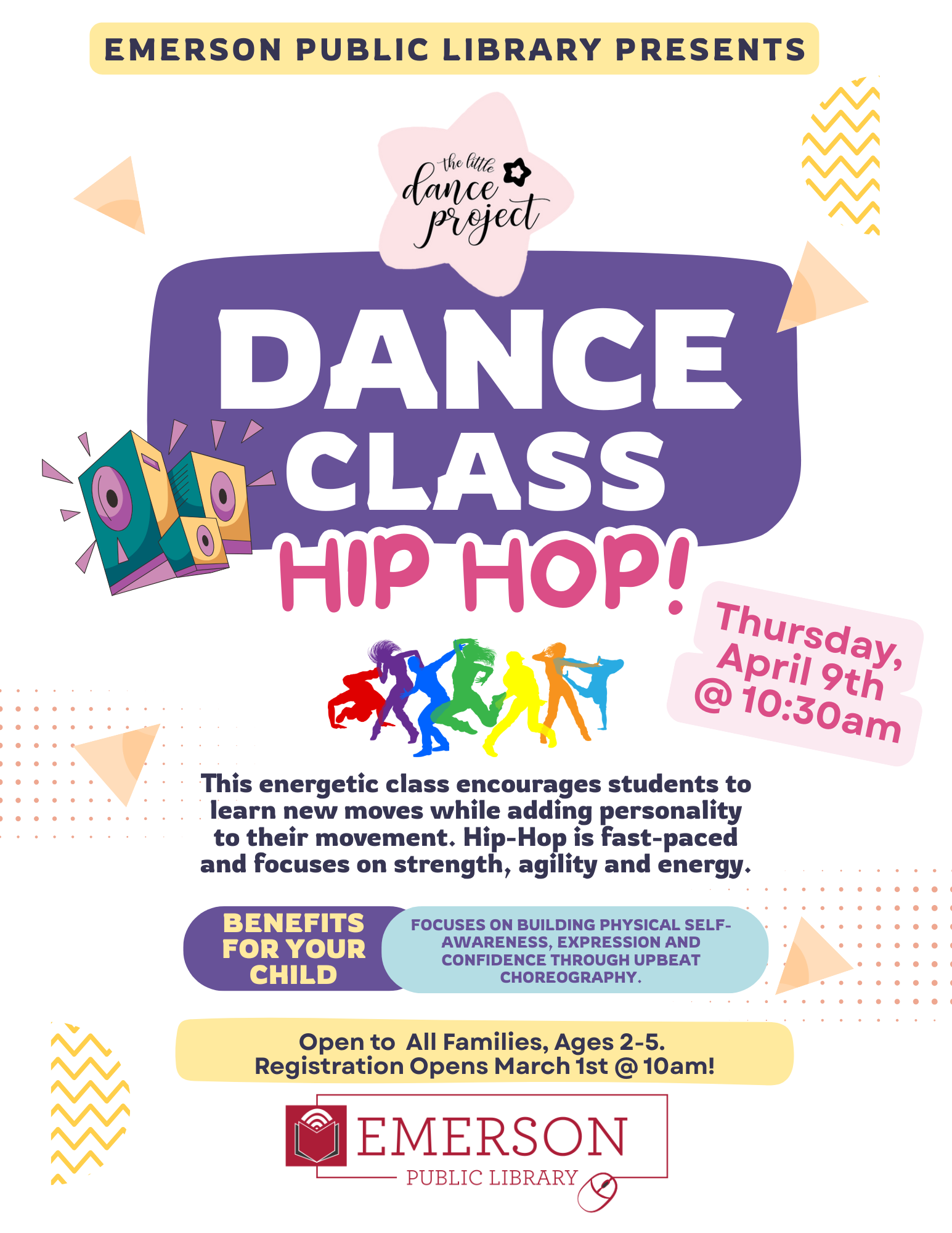 Little Dance Project: Hip Hop, Ages 2-5