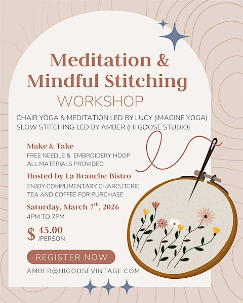 Meditation & Mindful Stitching Workshop