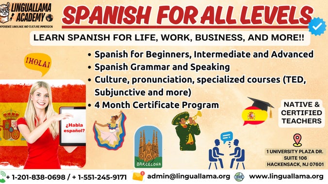 Learn Spanish with Linguallama Academy (A0–C2)