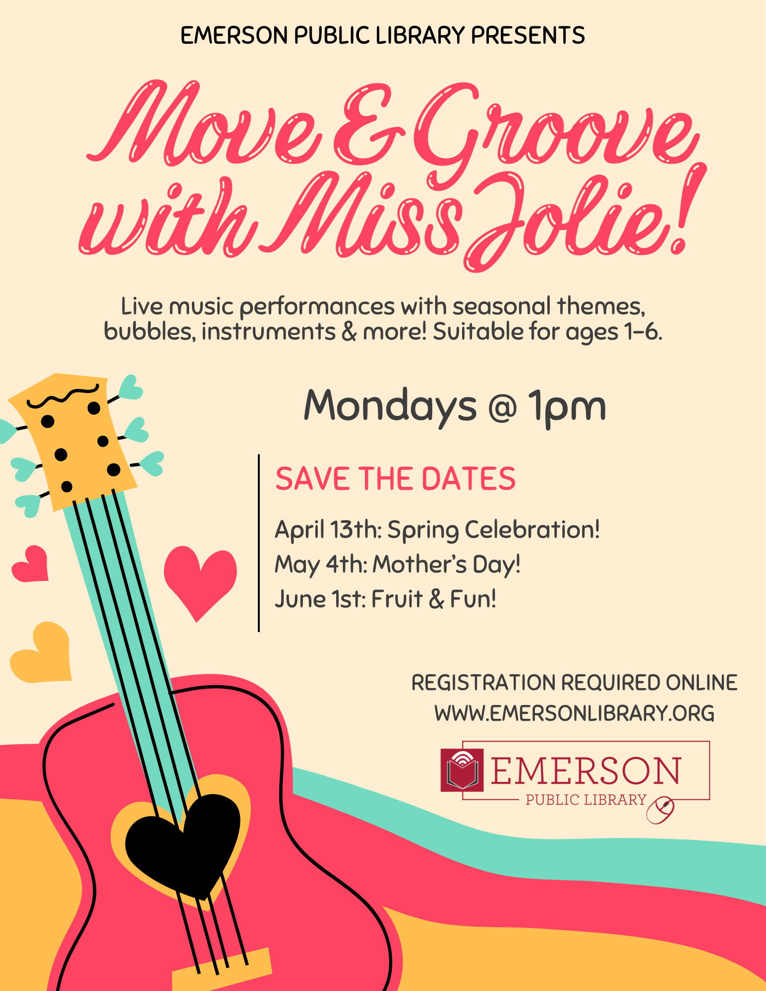 Miss Jolie: Spring Celebration Move & Groove! Ages 1-6