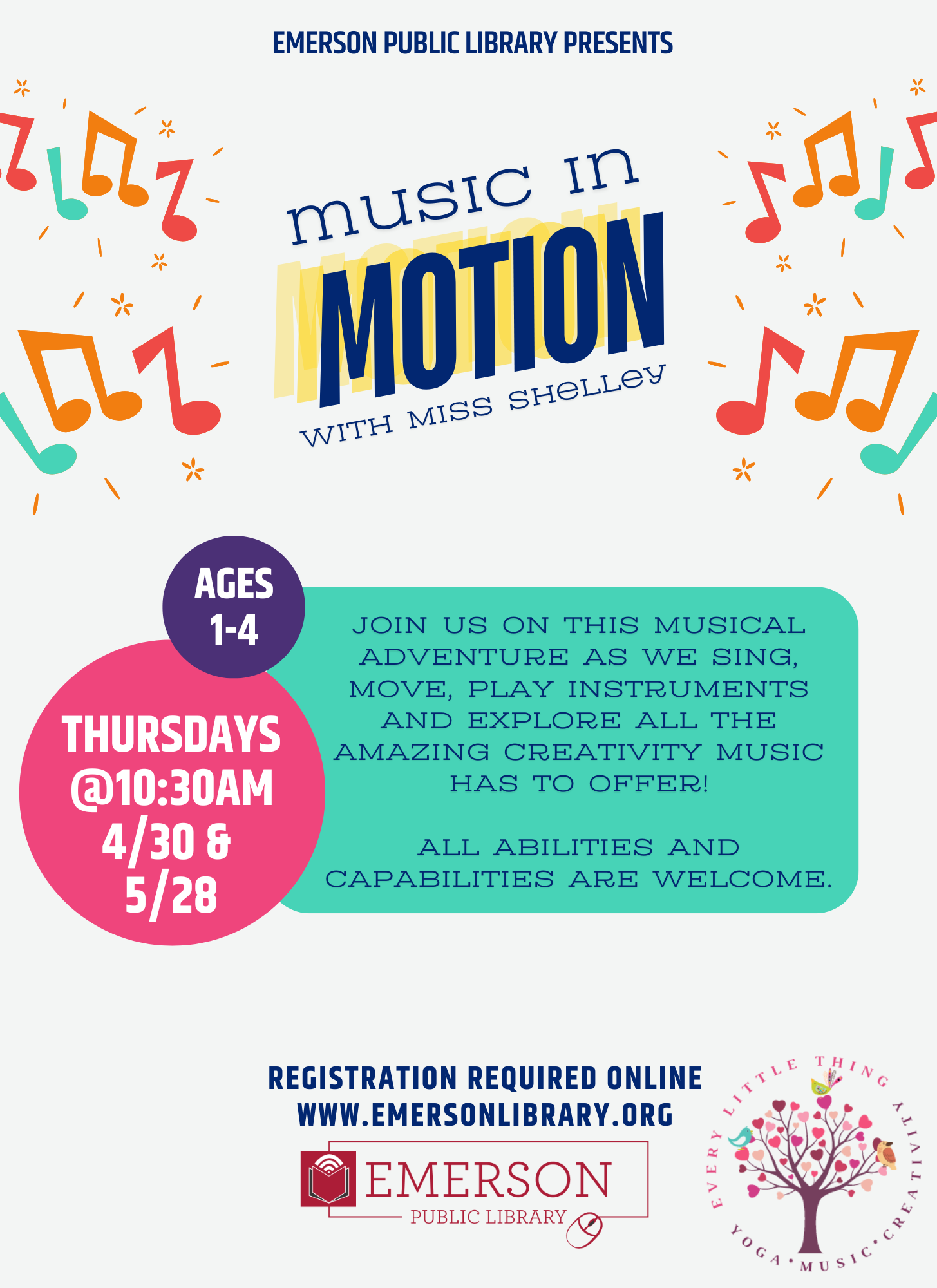 Music In Motion, Ages 1-4