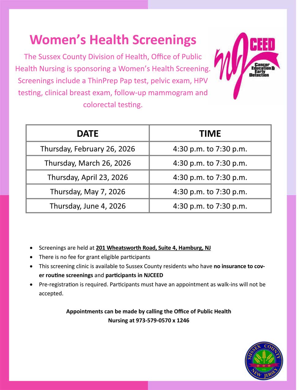 Women’s Health Screenings