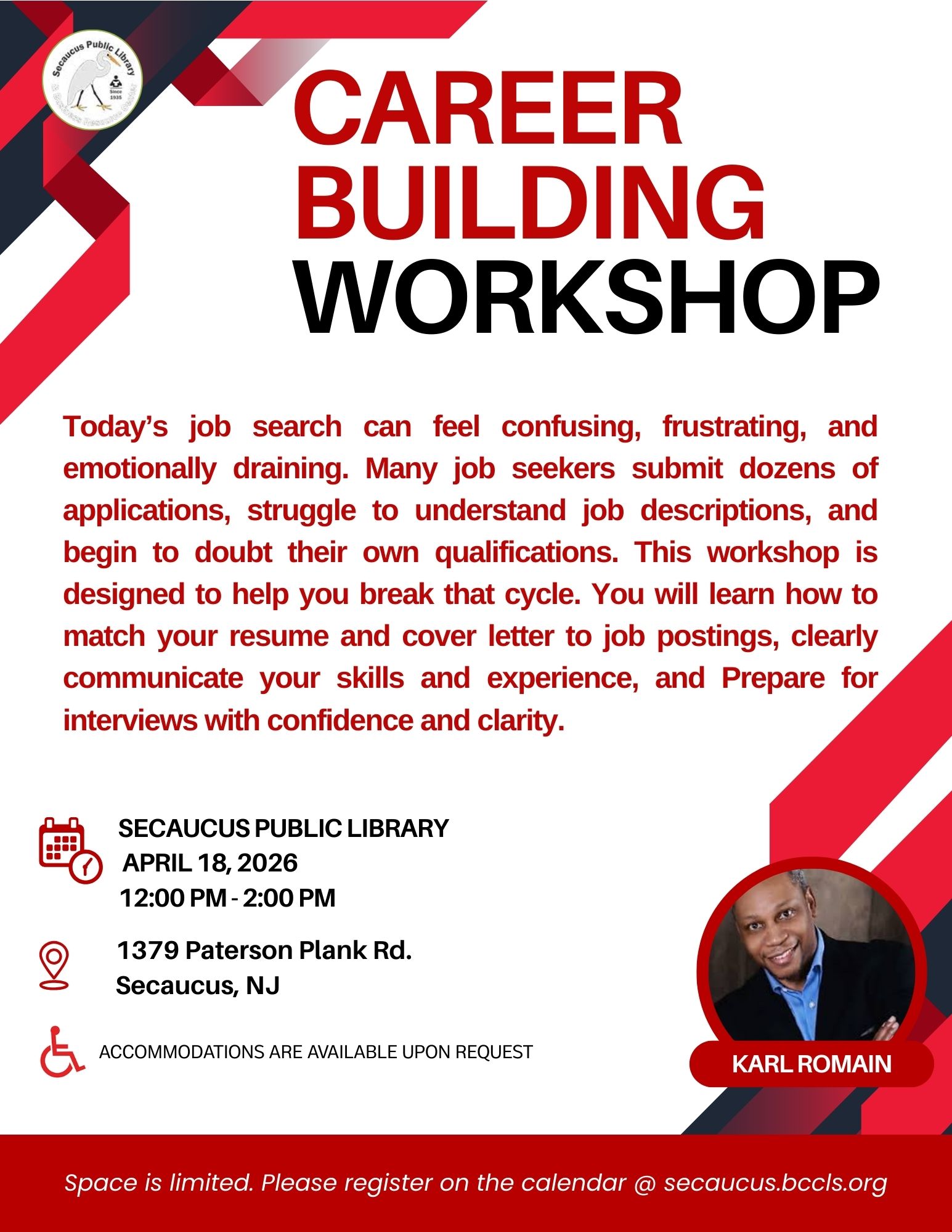 CAREER BUILDING WORKSHOP- WITH KARL ROMAIN