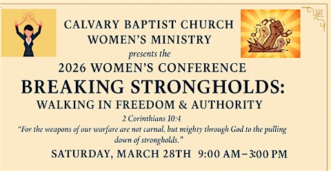 Calvary Baptist Church - 2026 Women's Conference