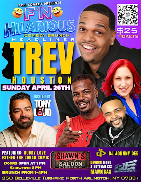 F’N HILARIOUS COMEDY BRUNCH HEADLINER TREV HOUSTON