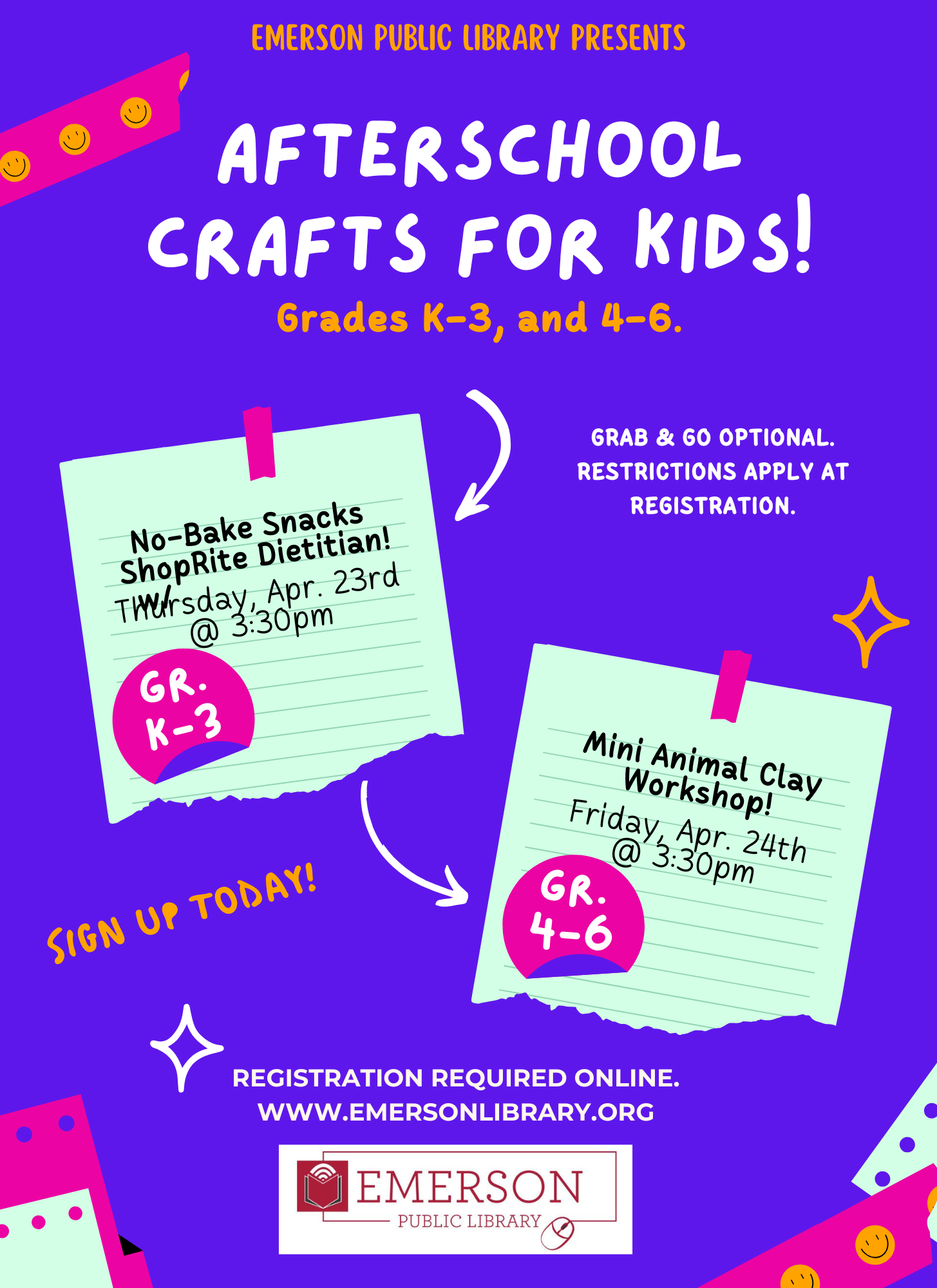 Session 1: Afterschool Craft, Grades 4-6