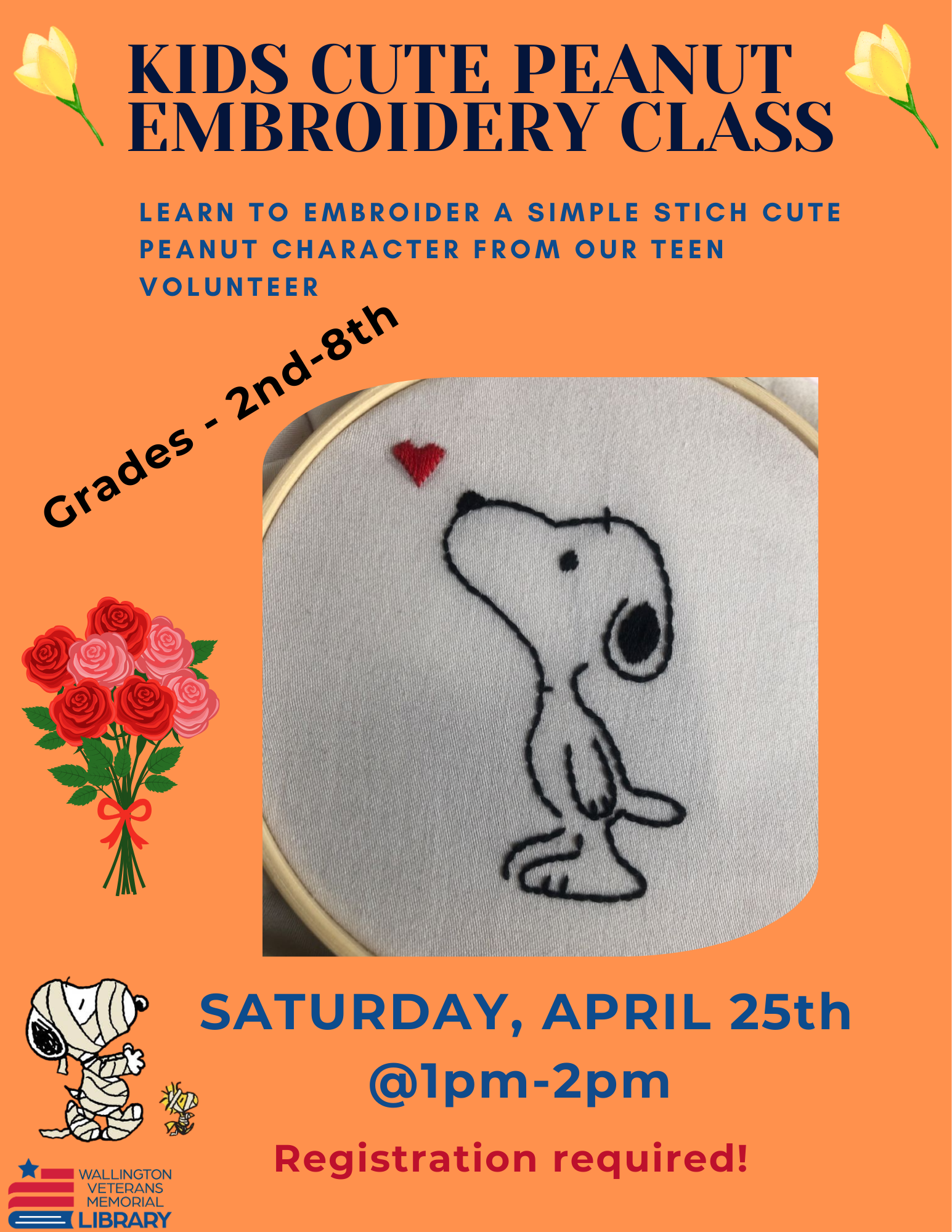 KIDS PEANUT EMBROIDERY CLASS
