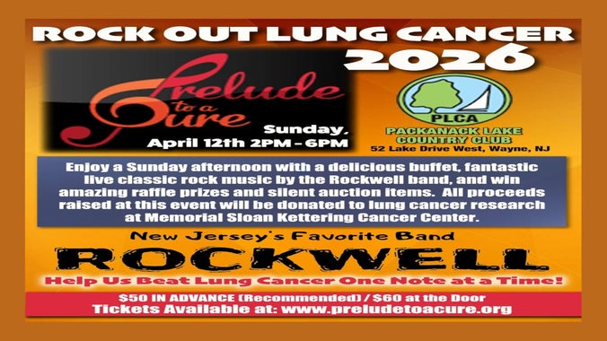 🎸ROCK OUT LUNG CANCER 2026 – PRELUDE TO A CURE!🎗️--Packanack LK CC in Wayne NJ