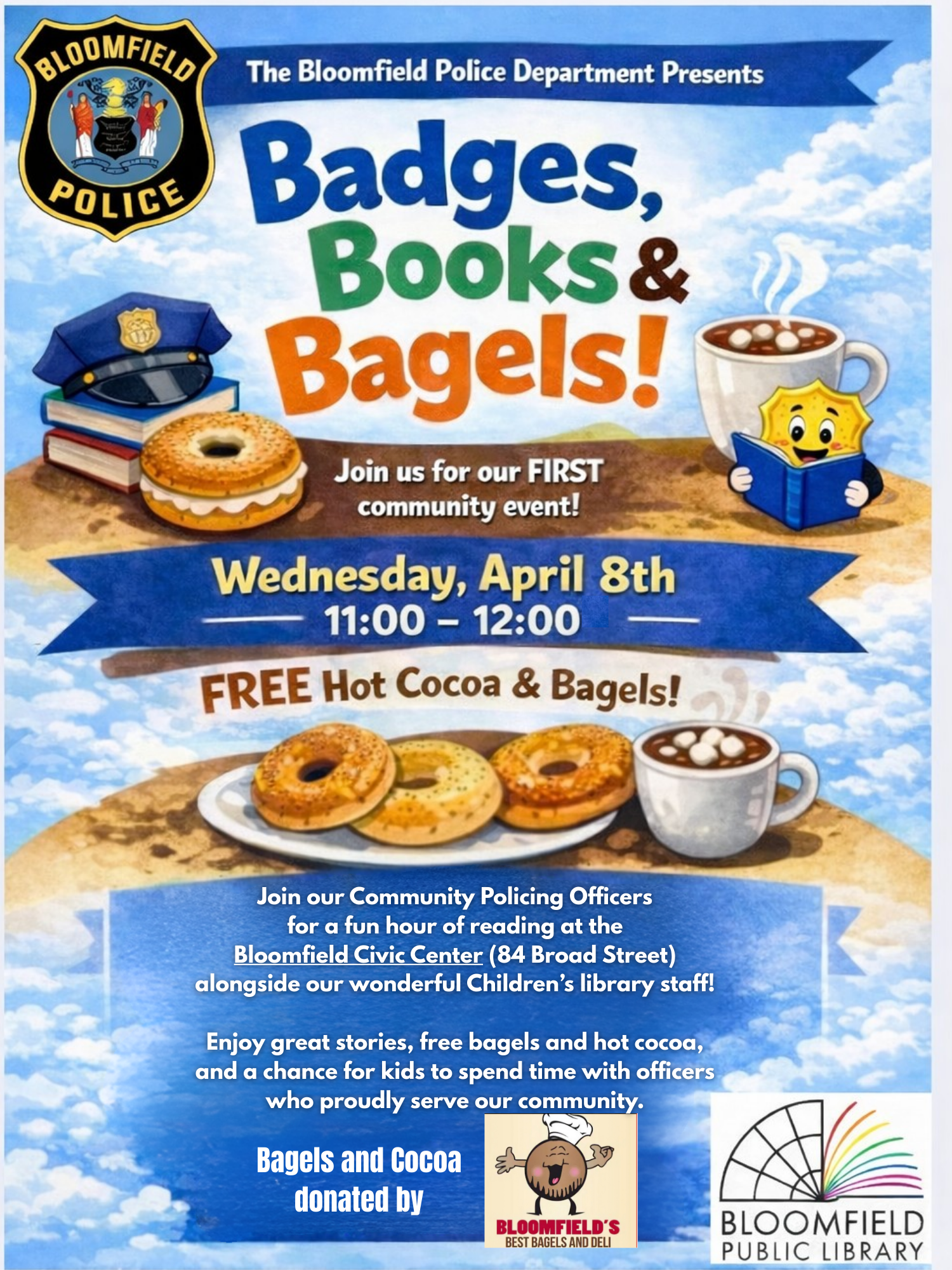 Badges, Books, and Bagels!