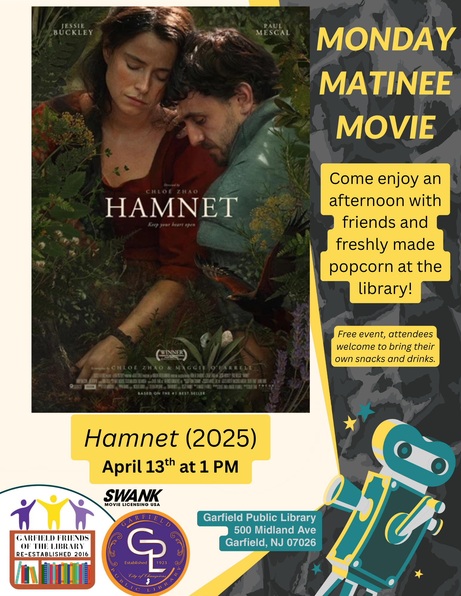 Hamnet (2025) - Monday Matinee Movie