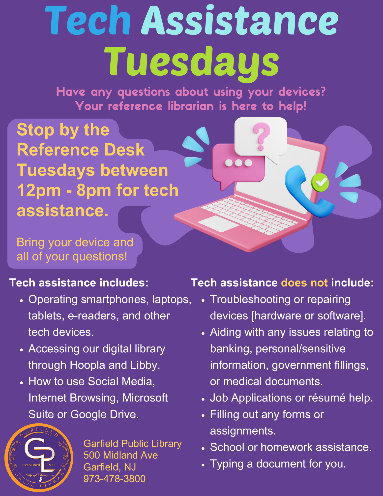 Tech Assistance Tuesdays