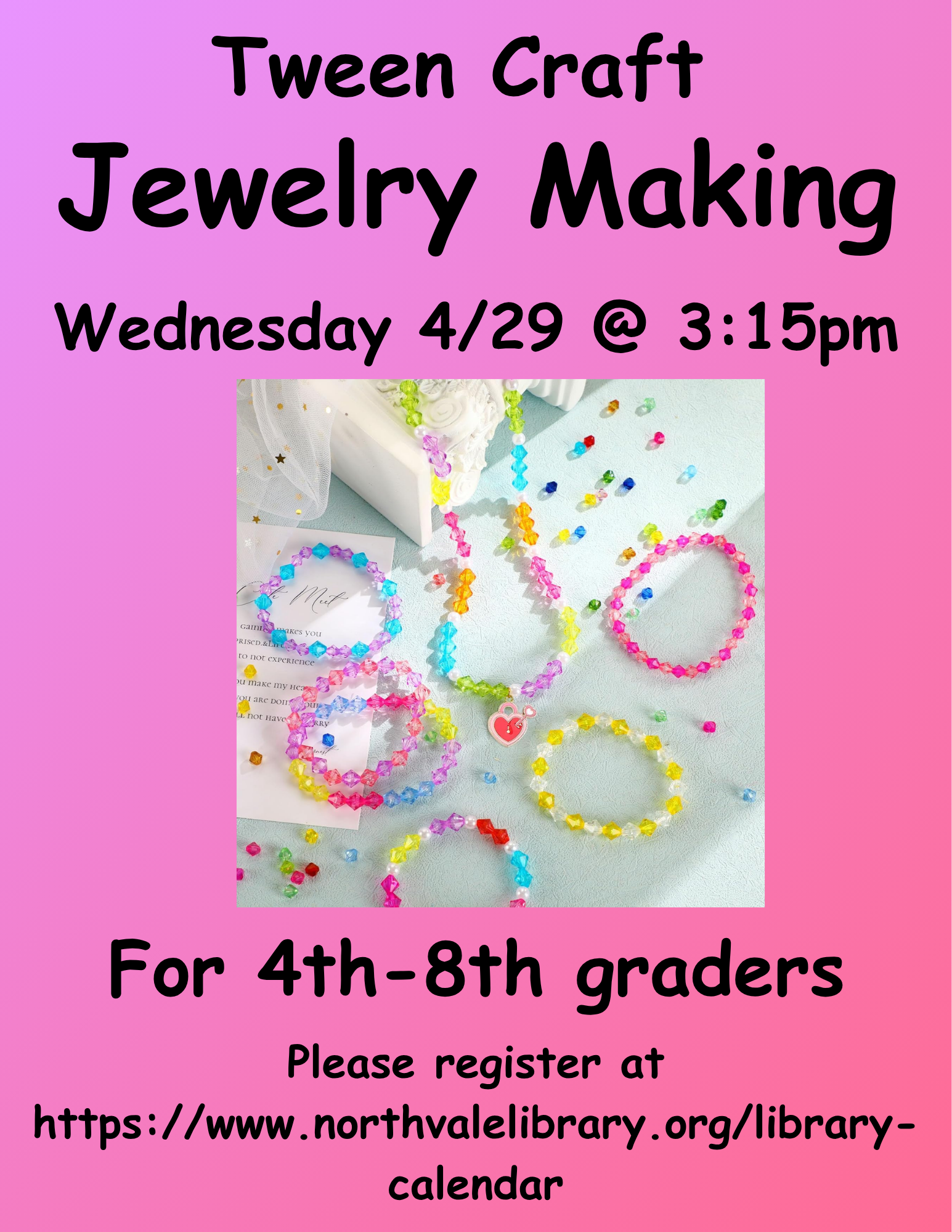 Tween Craft: Jewelry Making