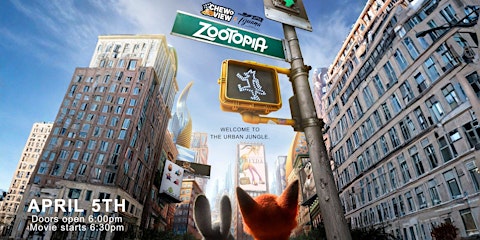 Zootopia | Chew & View: Dinner & Movie Experience