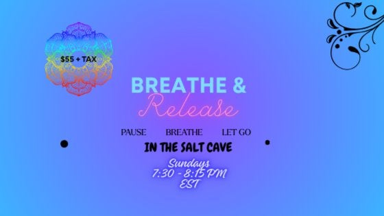 Breathe & Release In The Salt Cave (Crystal Bowl Soundbath) In Person
