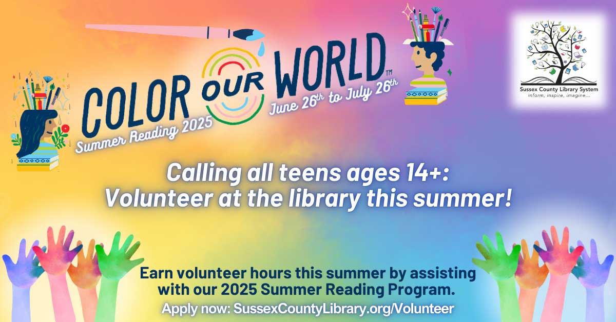 Teen Volunteering at Sussex Libraries