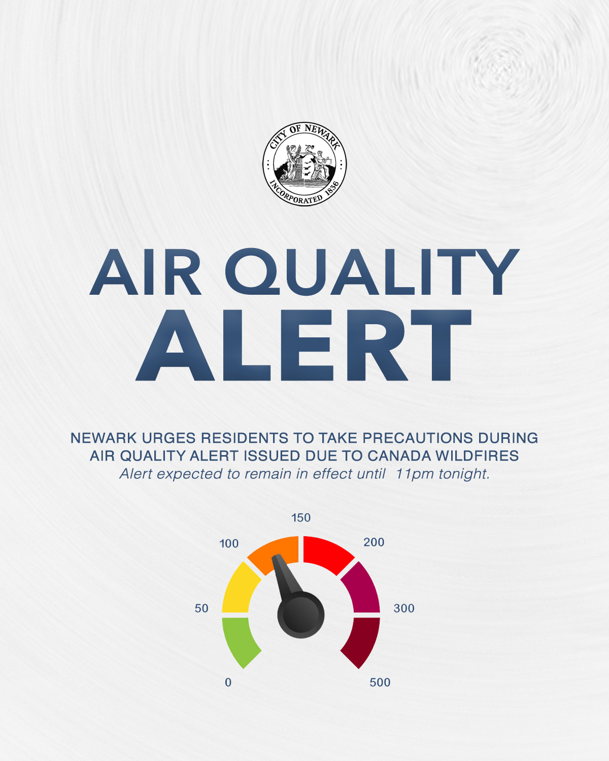 Air Quality Alert Issued Due to Canada Wildfires