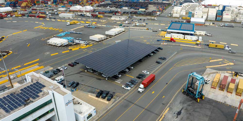 Solar Installations at Newark Container Terminal Completed